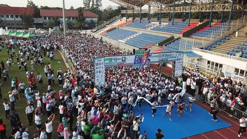 Dalam Peringati Hari Kesehatan Nasional ke-59 Tahun, Bugar Fun Run Diikuti Ribuan Peserta Kota Tangerang
