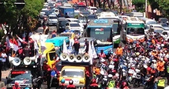 Demo Buruh di KP3B Banten, Berikut Rekayasa Lalu Lintas pada 6-7 Desember 2023