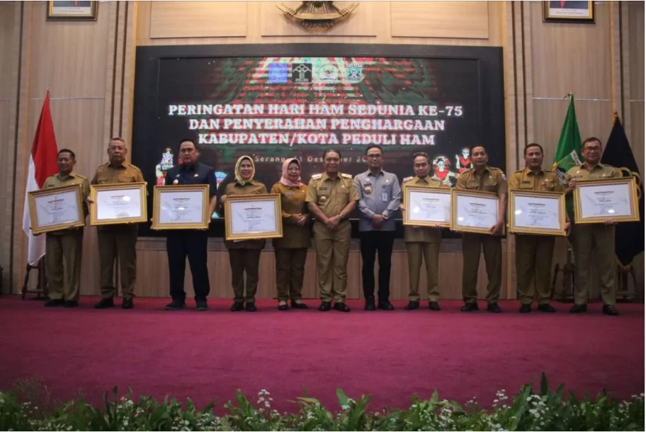 Delapan Kabupaten/Kota di Banten Terima Penghargaan Atas Kepedulian Terhadap Hak Asasi Manusia